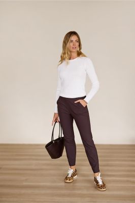 Studio Anneloes Anne bonded trousers Bruin Studio Anneloes Anne bonded trousers Bruin