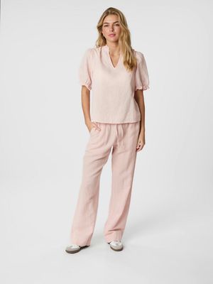 Neo Noir Sonar Linen Pants Roze 158949