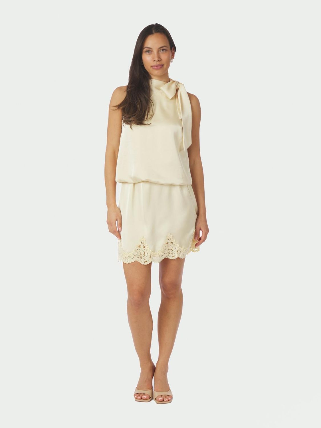 Neo Noir Veda Heavy Sateen Top Geel 168291