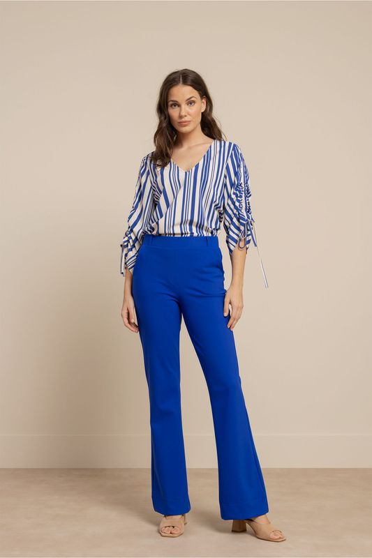 Studio Anneloes Flair bonded trousers Blauw 13730