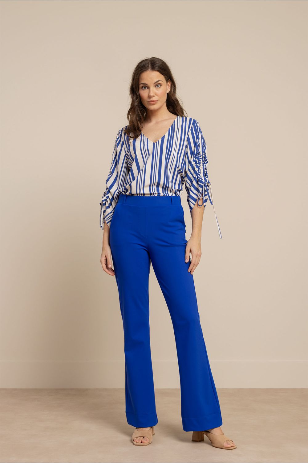 Studio Anneloes Flair bonded trousers Blauw 13730