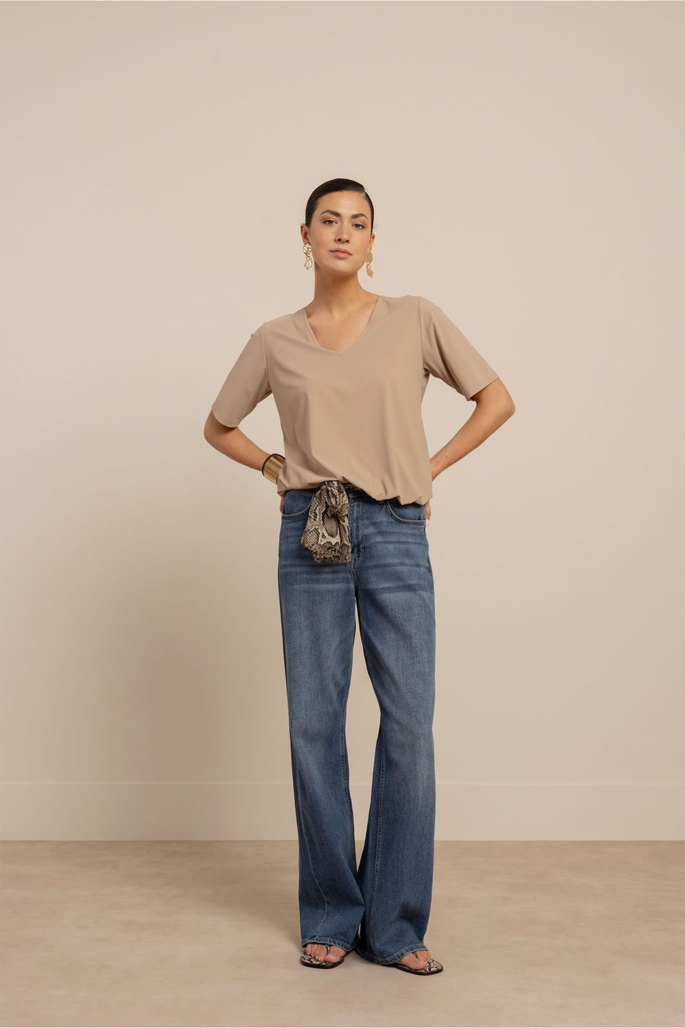 Studio Anneloes Vicky shirt Bruin 13805