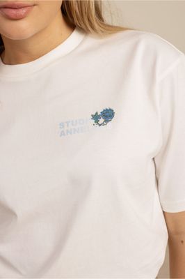 Studio Anneloes Flirty flower fiep t-shirt Wit 13766