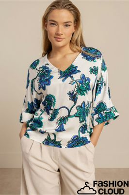 Studio Anneloes Madison flower top Blauw 13740