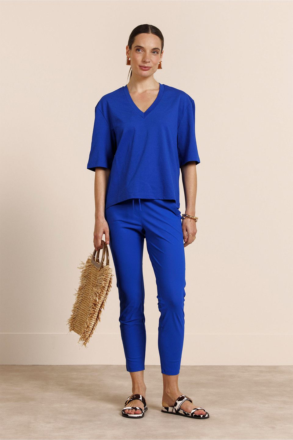Studio Anneloes Startup summer trousers Blauw