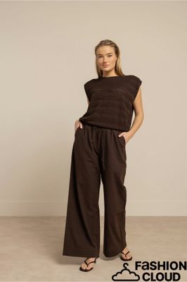Studio Anneloes Grace linen trousers Bruin 13755
