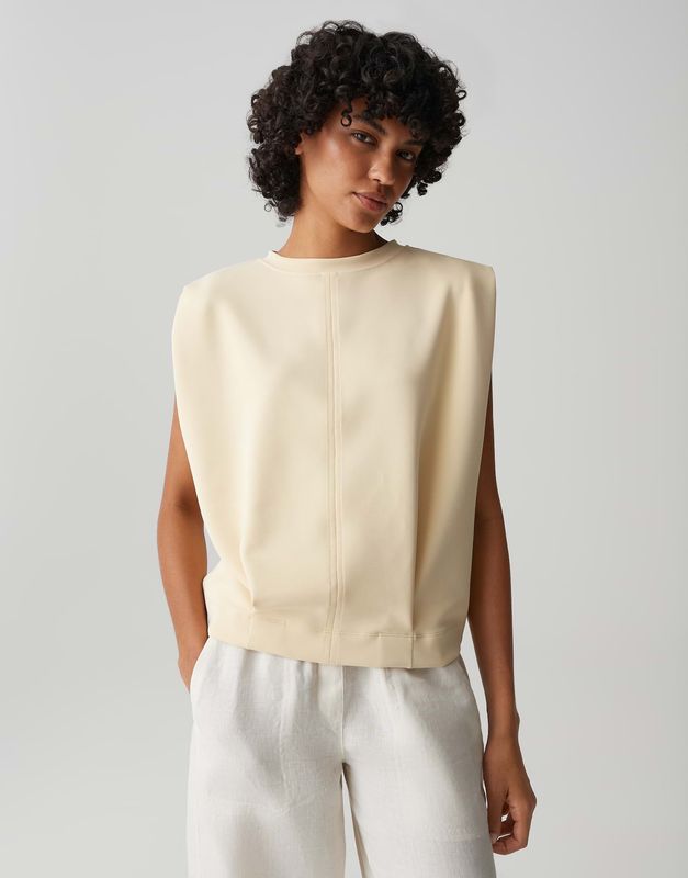 Opus Goasis Sweatshirt Geel