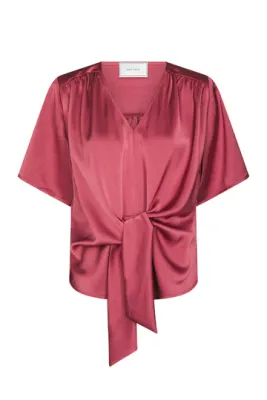 Neo Noir Casadia Heavy Sateen Blouse Roze 165695