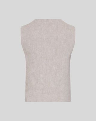 MSCH Copenhagen MSCHViana Ginia V Neck Waistcoat Beige 19897