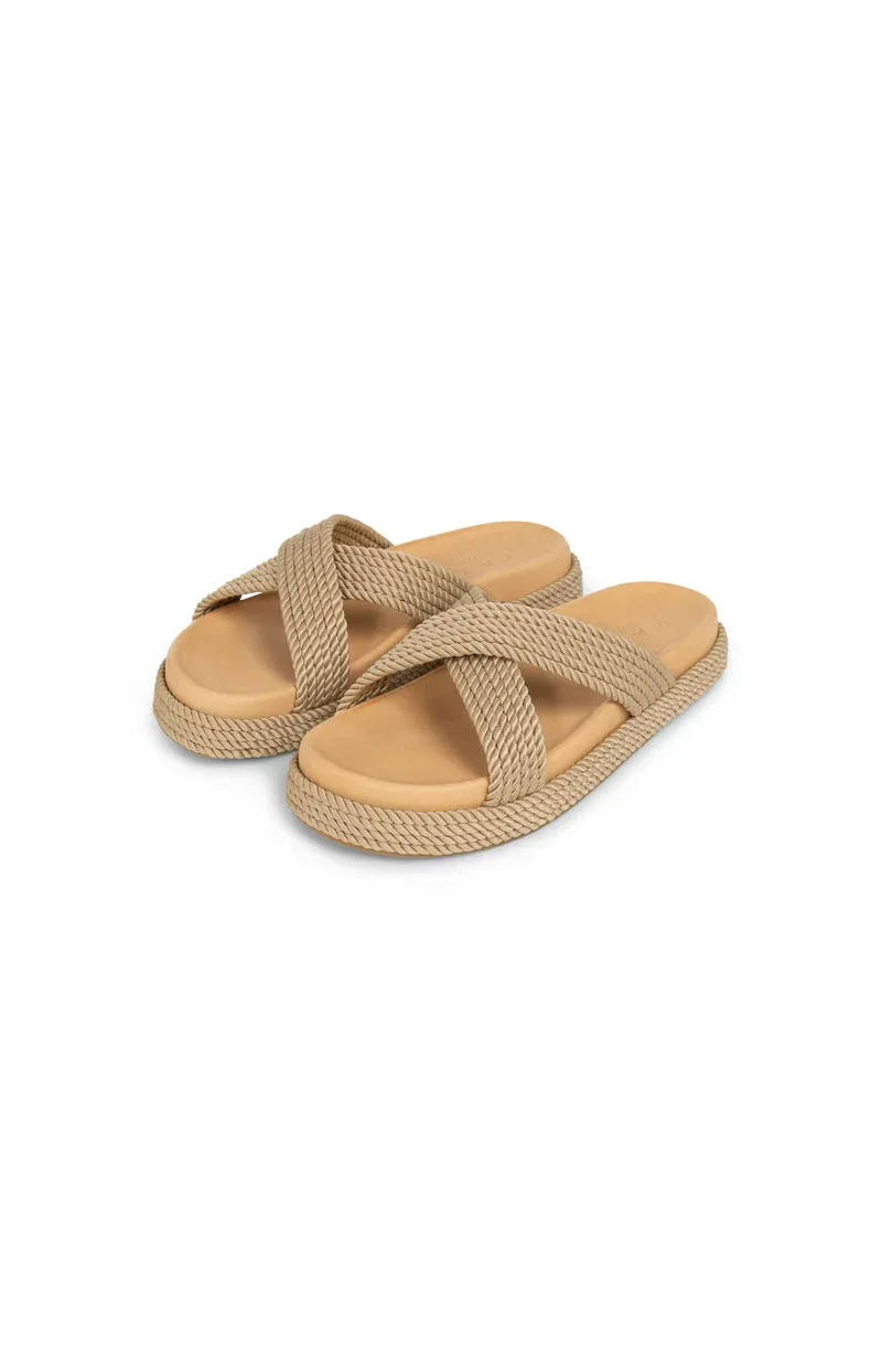 YaYa Sandal with rope detailSandal Beige 05-051018-604
