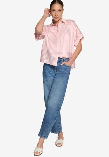 Zero Bluse Kurz 1/2 Arm Roze 110-10003917