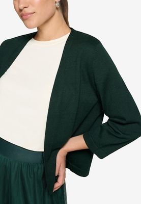 Zero Strickjacke Kurz 3/4 Arm Groen 110-10003916