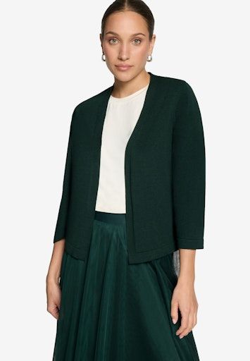 Zero Strickjacke Kurz 3/4 Arm Groen 110-10003916
