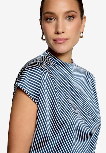 Zero Bluse Kurz 1/2 Arm Blauw 110-10004057