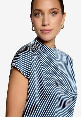Zero Bluse Kurz 1/2 Arm Blauw 110-10004057