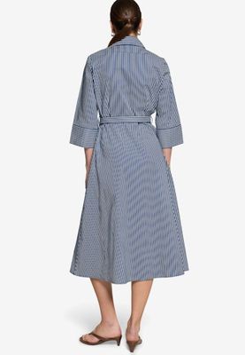 Zero Kleid Lang 3/4 Arm Blauw 110-10004077