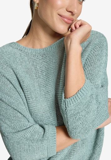 Zero Strickpullover Kurz 3/4 Arm Blauw 110-10003968