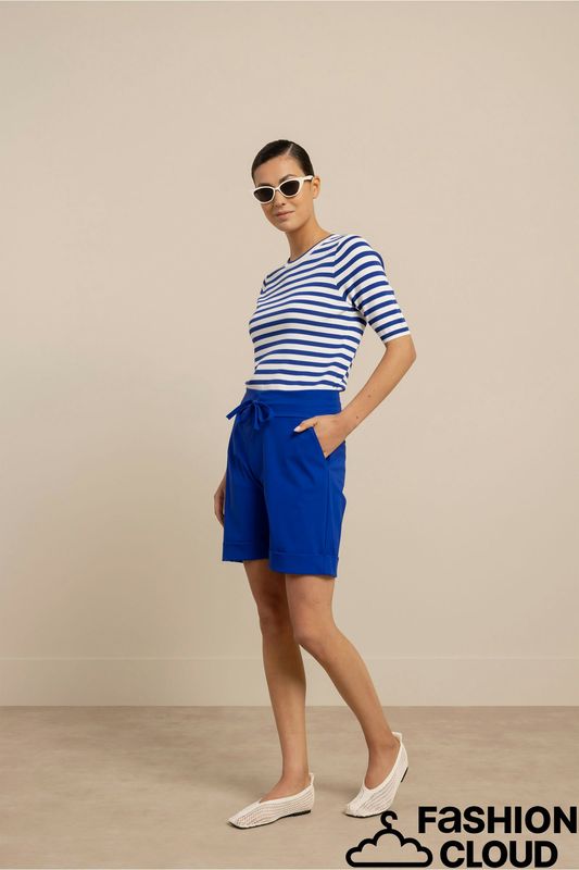 Studio Anneloes Luna stripe sl pullover Blauw 13827