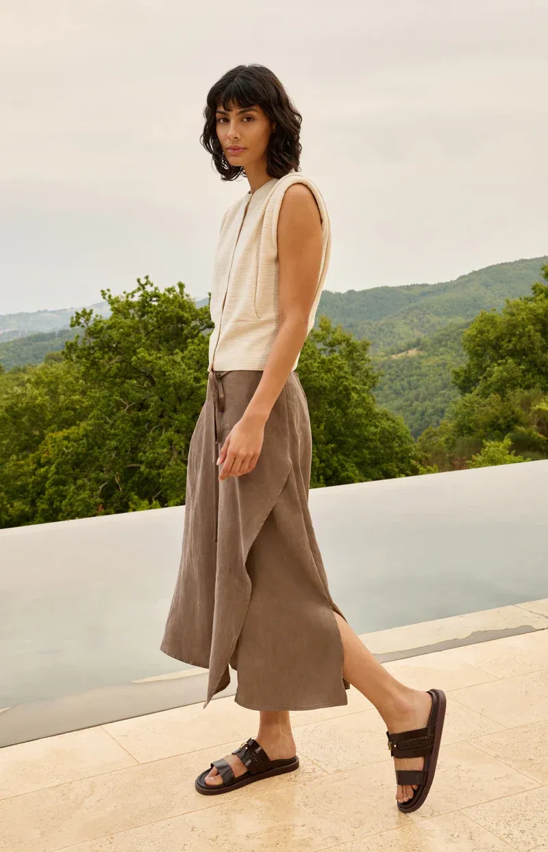 YaYa Shoulder detail cardigan with Ecru 01-010158-605