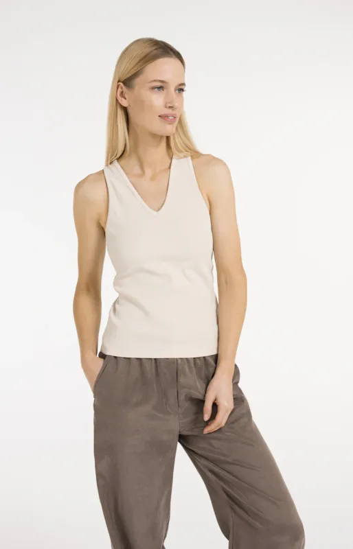 YaYa Singlet with fancy racerback Ecru 01-729058-605