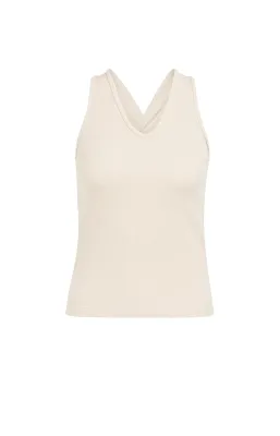 YaYa Singlet with fancy racerback Ecru 01-729058-605