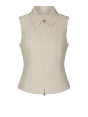 Neo Noir Annabella Structure Waistcoat Ecru 165355