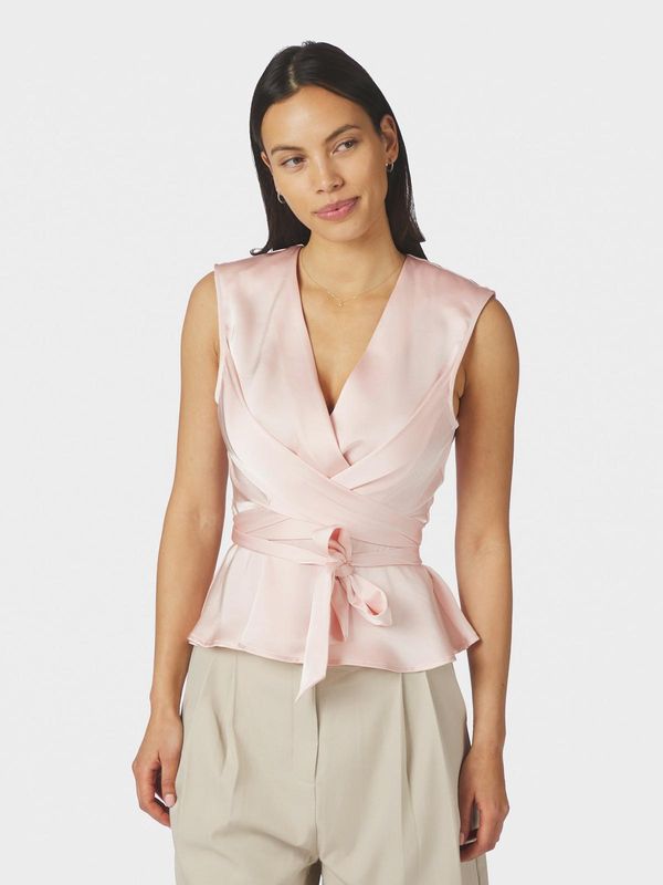 Neo Noir Risetta Heavy Sateen Top Roze 167086