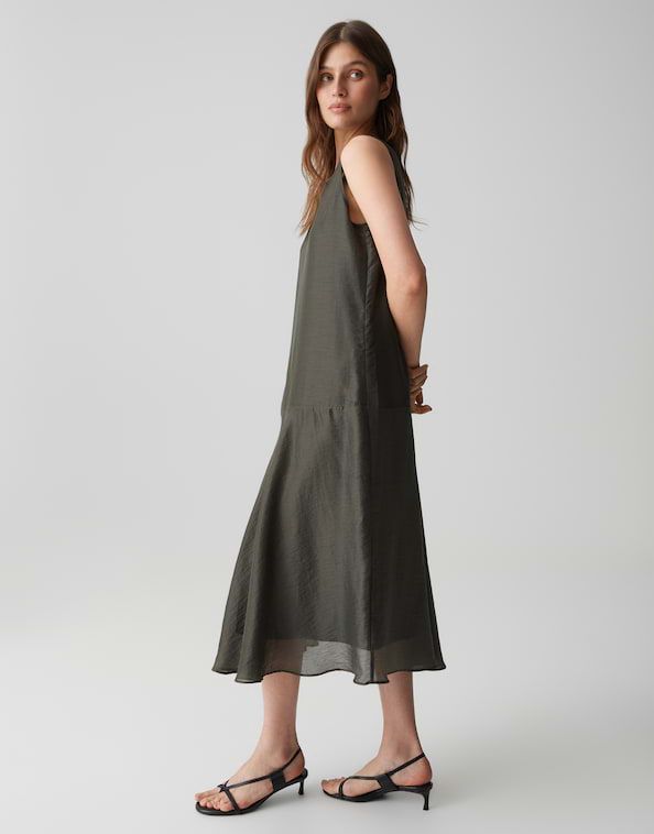 Opus Welsa midi-jurk Groen