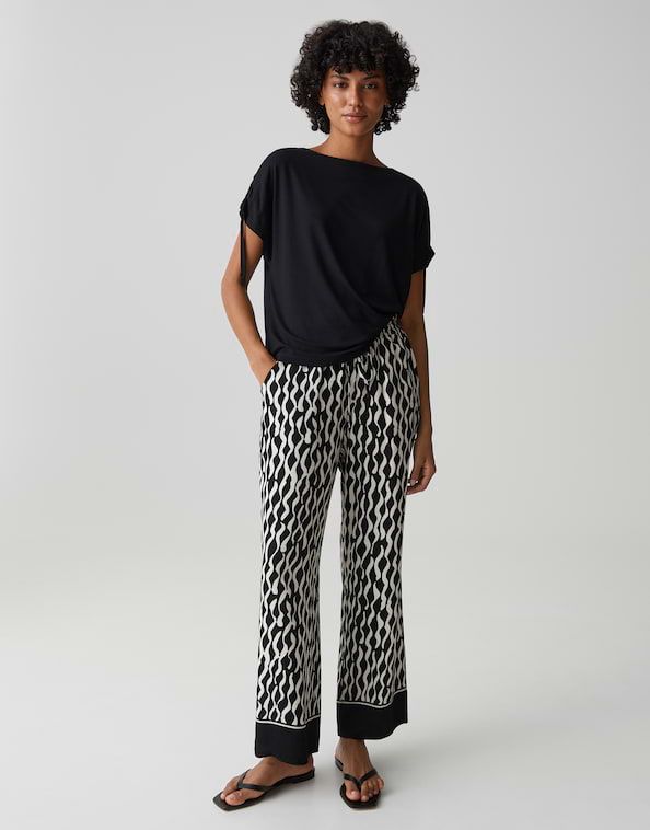 Opus Sokaro Shirt Zwart