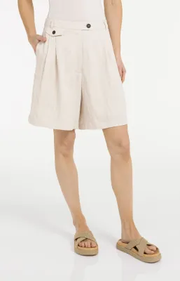 YaYa Woven longer length bermuda sh Ecru 01-321032-605