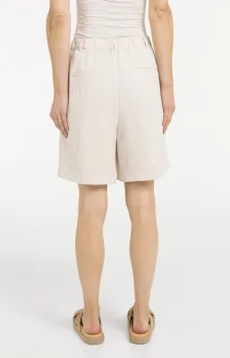 YaYa Woven longer length bermuda sh Ecru 01-321032-605