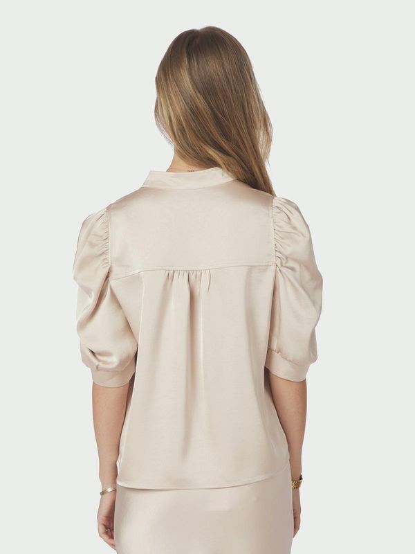Neo Noir Roella Heavy Sateen Blouse Ecru 162590