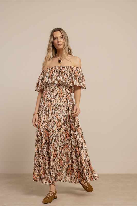 Studio Anneloes Froukje feather dress Multi