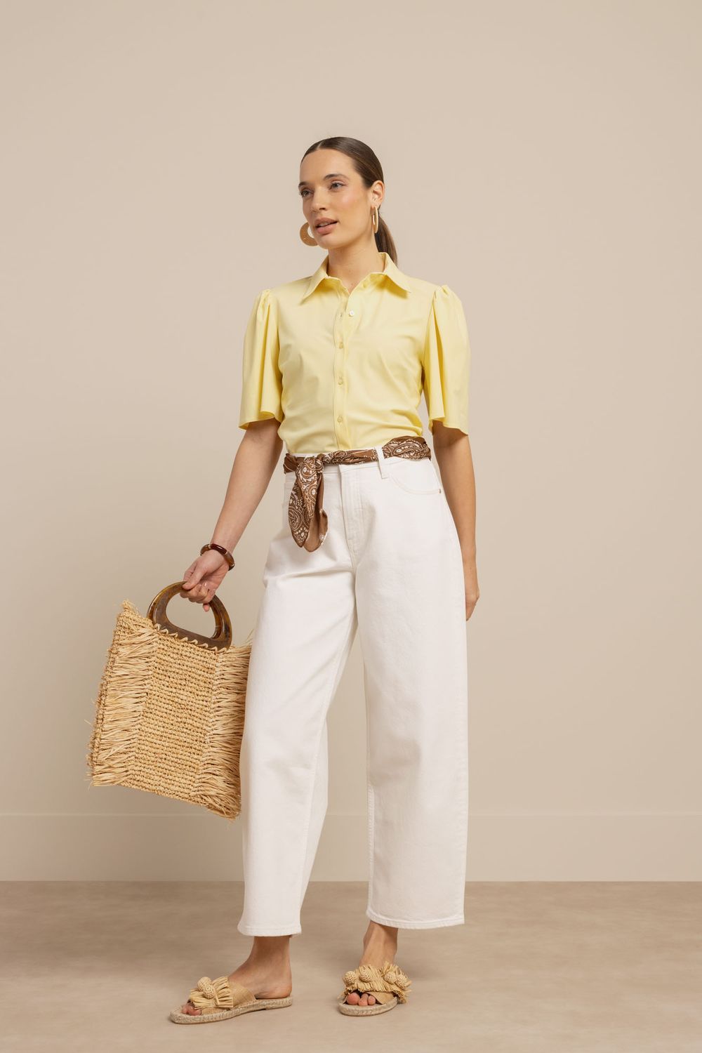 Studio Anneloes Poppy butterfly blouse Geel 13877