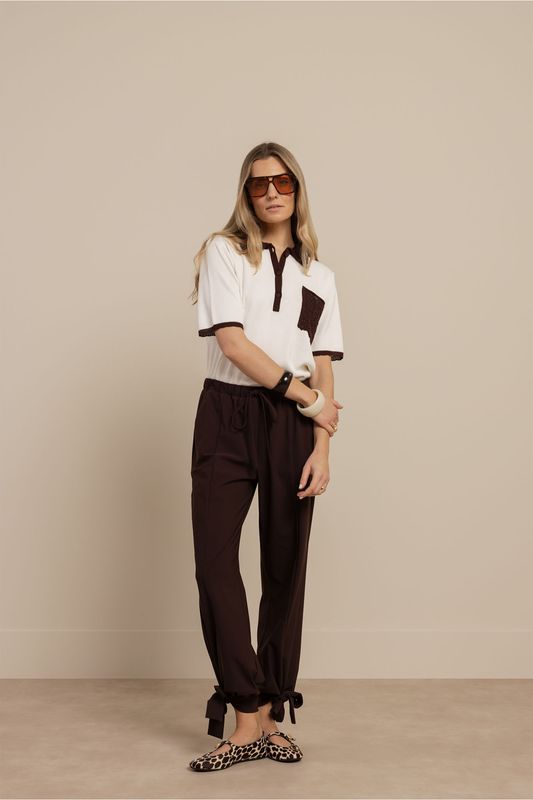 Studio Anneloes Jemy crochet polo Ecru