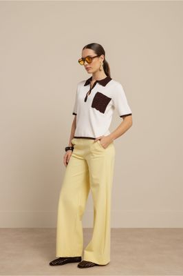Studio Anneloes Jemy crochet polo Ecru 13915
