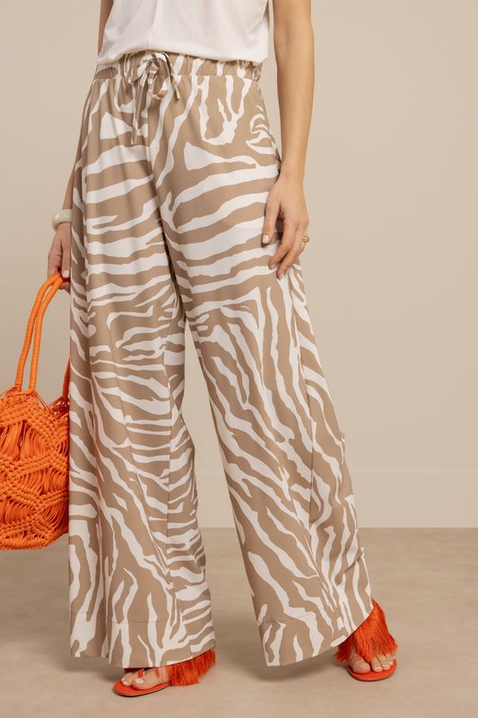 Studio Anneloes Grace zebra trousers Bruin