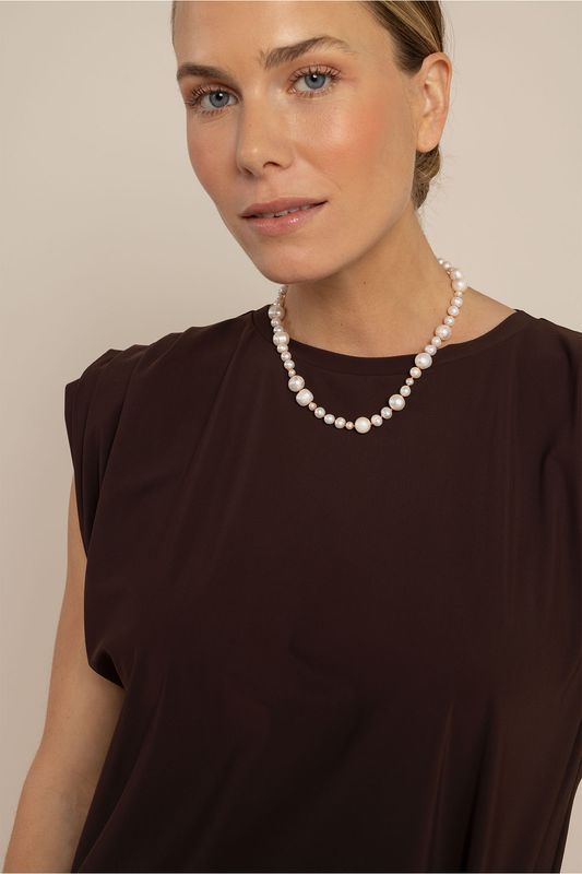 Studio Anneloes Pearl anniversary necklace Ecru