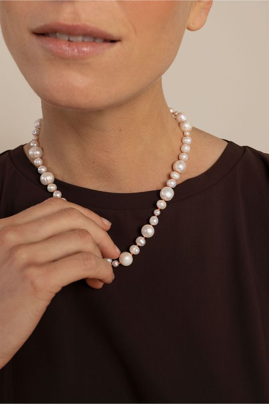 Studio Anneloes Pearl anniversary necklace Ecru