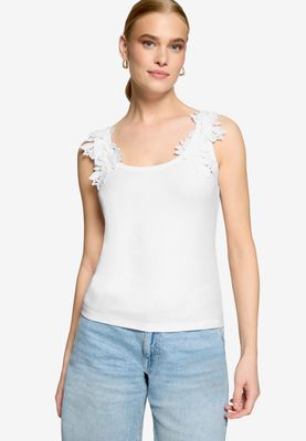 Zero Top Kurz Tanktop Wit 110-10004002