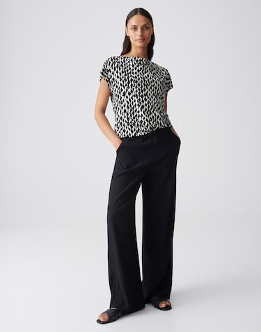 Opus Sapaya motion Shirt Zwart