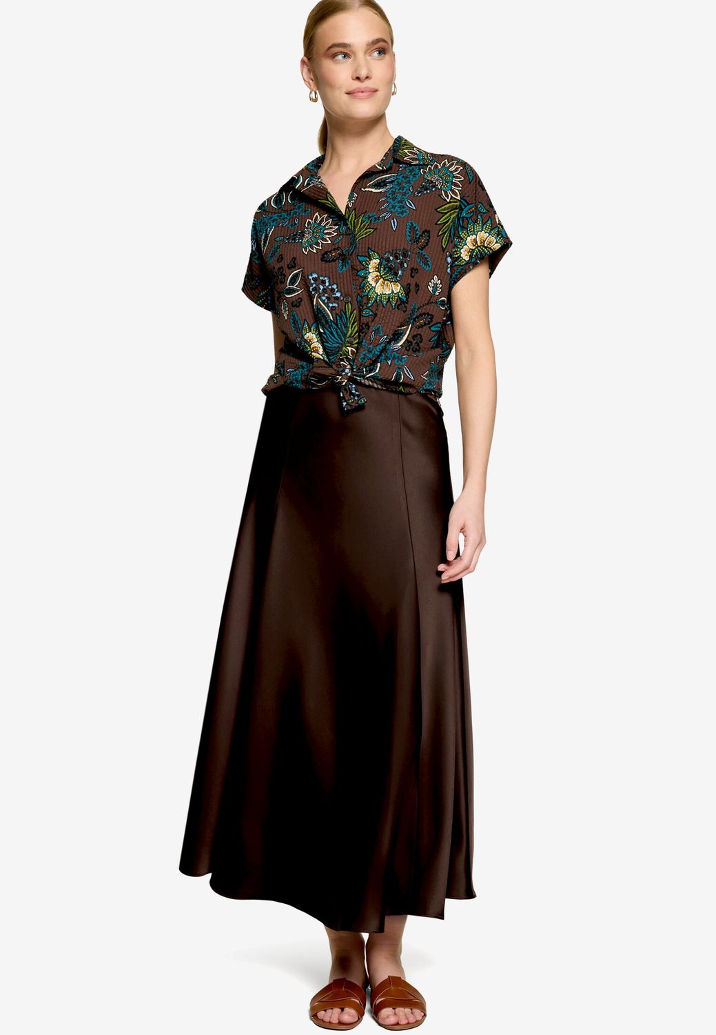 Zero Bluse Kurz ohne Arm Bruin 110-10004123