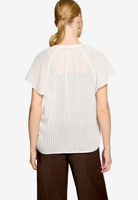 Zero Bluse Lang 1/2 Arm Ecru 110-10004091