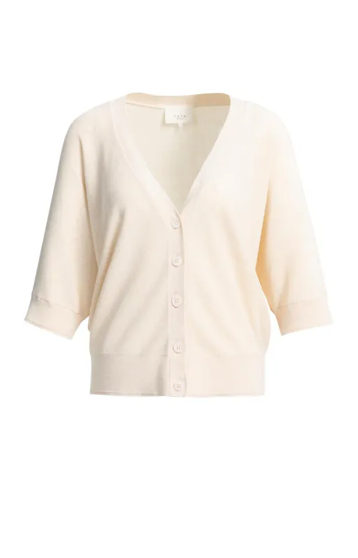 YaYa Vest met korte mouwen Ecru 01-010157-605