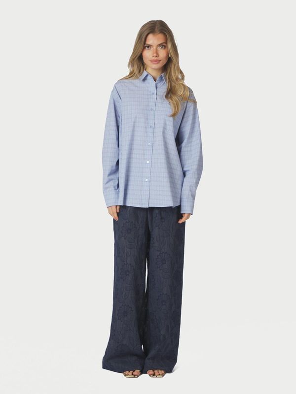 Neo Noir Dalma Triple Check Shirt Blauw 168624
