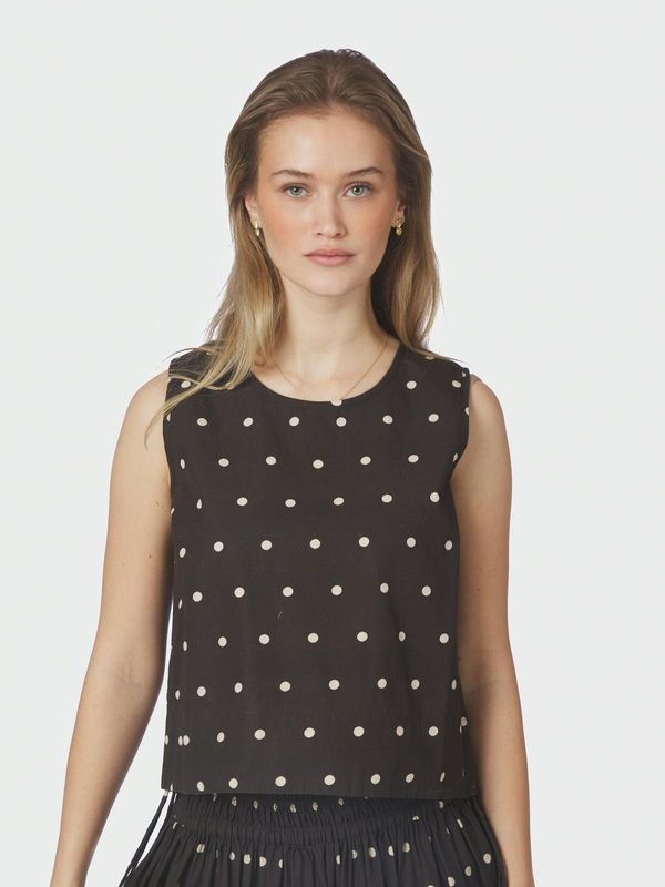 Neo Noir Polly Dot Top Bruin 169334