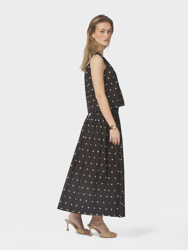 Neo Noir Polly Dot Top Bruin 169334