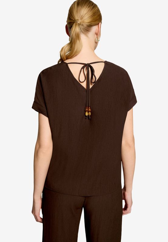 Zero Bluse Kurz ohne Arm Bruin 110-10004073