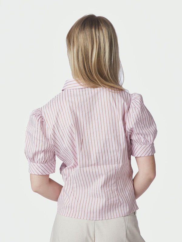 Neo Noir Frannie Structure Stripe Shirt Roze 169900
