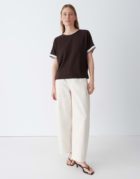 Opus Giprep Sweatshirt Bruin